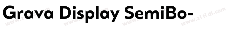Grava Display SemiBo字体转换